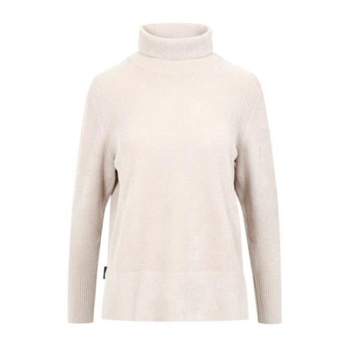 RRD Mjuk Turtlenecktröja för Vinterkomfort Beige, Dam