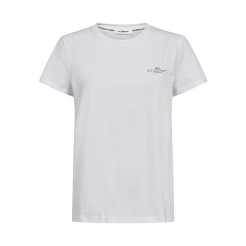 Co'Couture Vit Logo Tee T-Shirt White, Dam