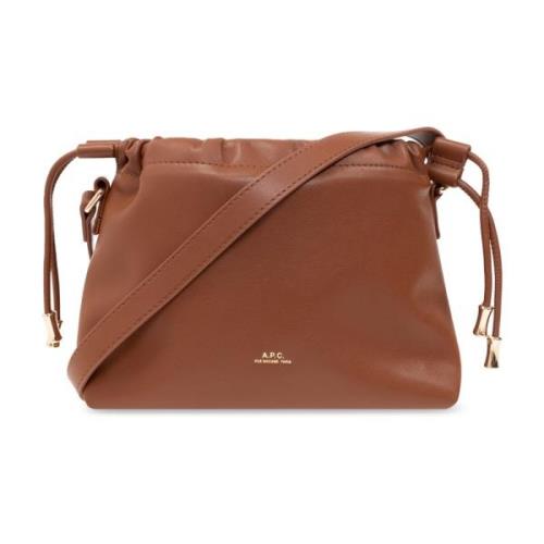 A.p.c. ‘Ninon Mini’ axelremsväska Brown, Dam