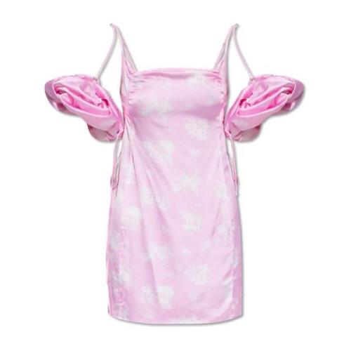 Jacquemus ‘Chou’ klänning med avtagbara ärmar Pink, Dam