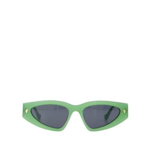 Nanushka Sunglasses Green, Dam