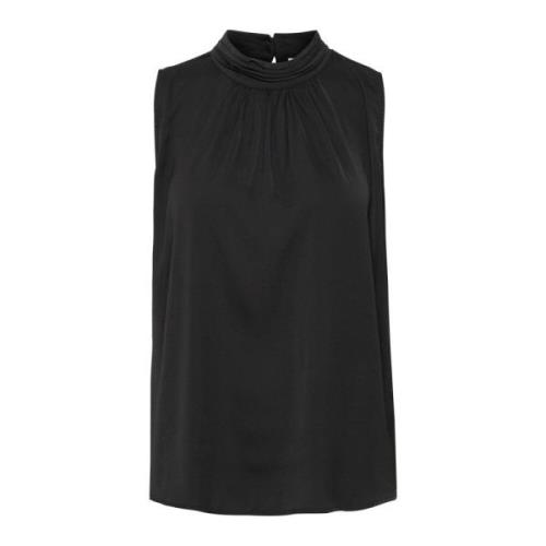 Saint Tropez Elegant Aileensz Top Bluser i Svart Black, Dam