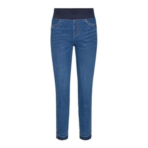 Freequent Beqväm Skinny Jeans Blue, Dam