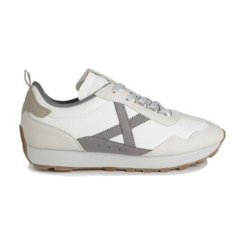 Munich Retro Style Sneakers White, Herr