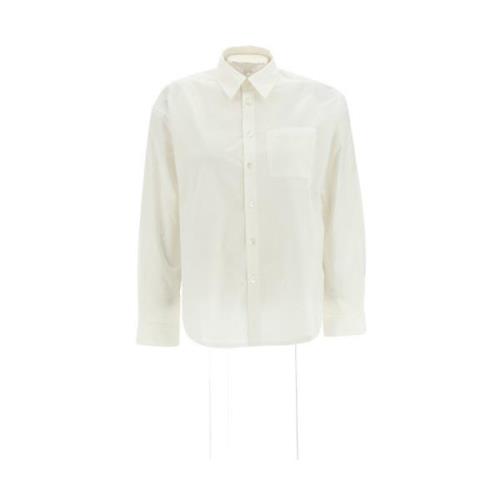 A.p.c. Logo Boyfriend Skjorta White, Dam