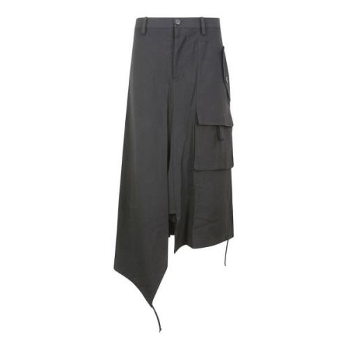 Yohji Yamamoto R-String Hem Kjol Gray, Dam