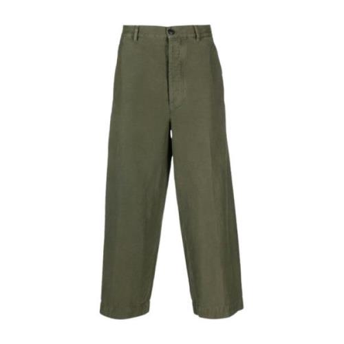 Dries Van Noten Grön PIP GD Byxor Green, Herr