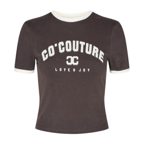 Co'Couture Stilfull dam T-shirt med trendigt tryck Gray, Dam