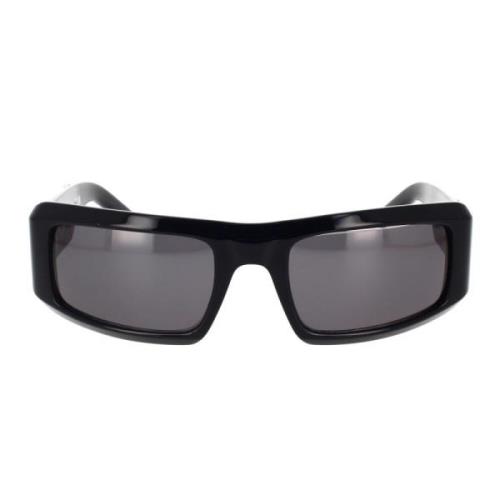 Off White Retroinspirerade solglasögon med en modern touch Black, Unis...