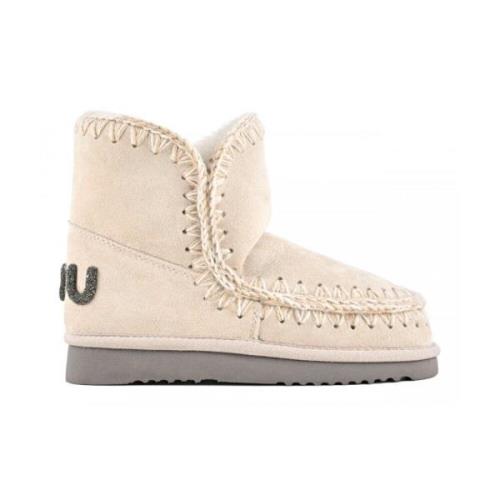 Mou Ankelboots Beige, Dam