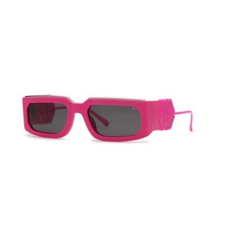 Philipp Plein Shiny Full Fuxia Smoke Solglasögon Pink, Dam