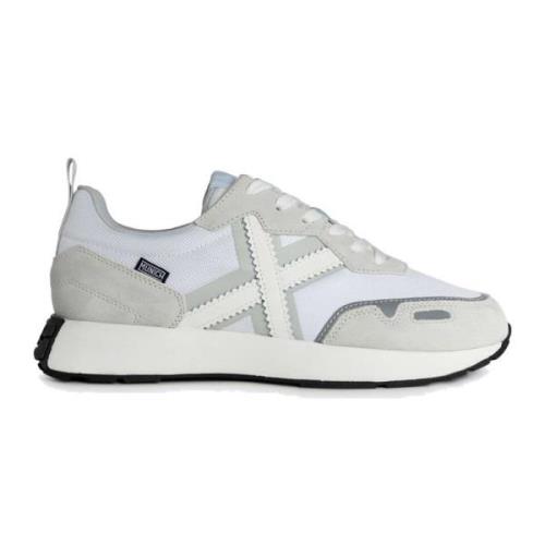 Munich Premium Lädersneakers för Män White, Herr