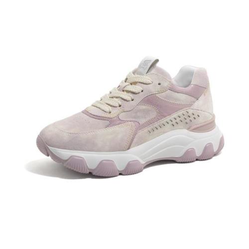 Hogan Hyperactive Tie-Dye Sneakers Pink, Dam