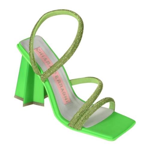Chiara Ferragni Collection Sandalerer med höga klackar Green, Dam
