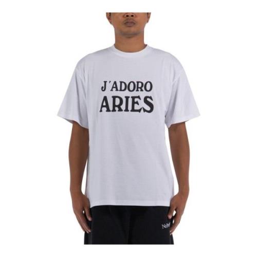 Aries Stilig Herr T-shirt White, Herr