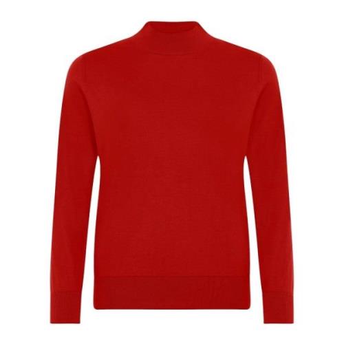 Skovhuus Mysig Bomull Turtleneck Blus Red, Dam