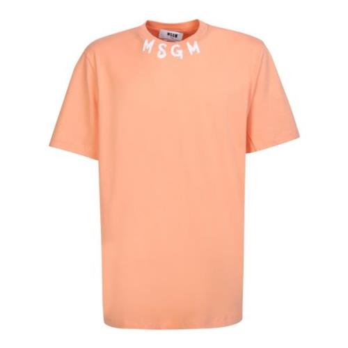 Msgm T-Shirts Orange, Herr
