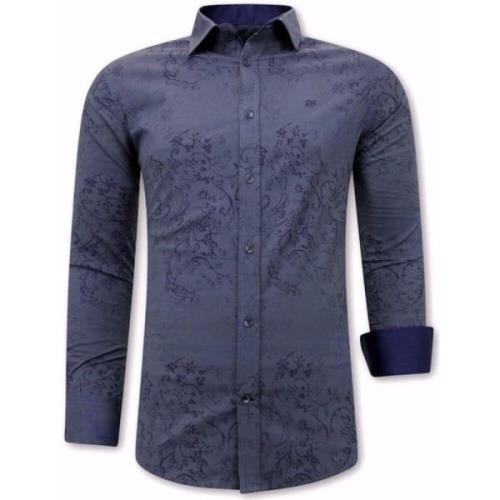 Gentile Bellini Skjorta med stretchigt material - 3066Nw Blue, Herr