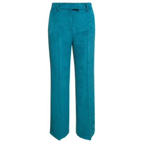 Plain Units Straight Trousers Blue, Dam