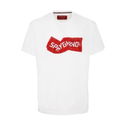 Sprayground Vit Crew-neck T-shirt White, Herr