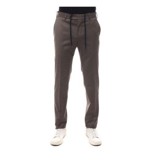 Pt01 Flannel trousers Brown, Herr