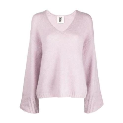 By Malene Birger V-neck Knitwear Pink, Dam