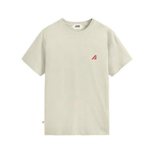 Autry Uppgradera din vardagsgarderob med Cream Classic T-Shirt Beige, ...