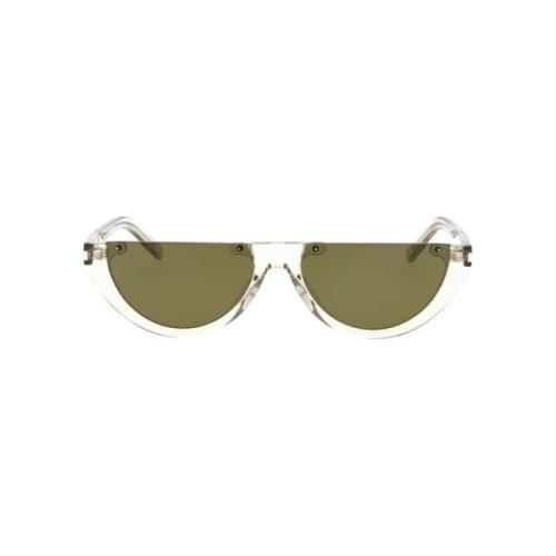 Saint Laurent Stiliga SL 563 003 solglasögon Green, Unisex