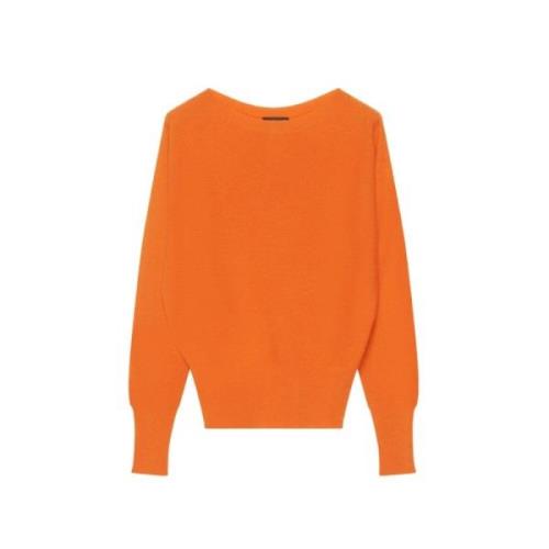 Fabiana Filippi Rundhalsad stickad tröja Orange, Dam