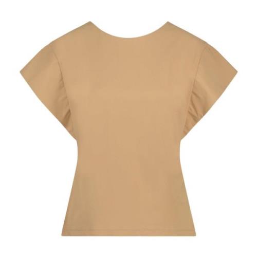 Jane Lushka Domino Top Teknisk Jersey | Beige Beige, Dam