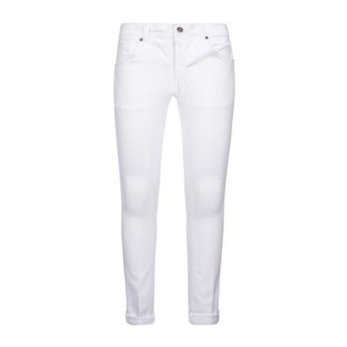 Dondup Slim-fit Jeans för Män - Uppgradera din Denim Stil White, Herr