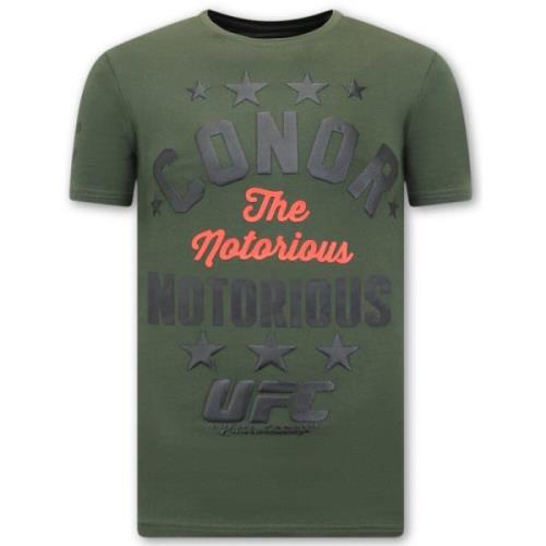 Local Fanatic The Notorious Conor Print Shirt Men -Ufc - Grön Green, H...