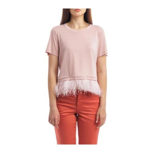 Dondup Kopparblandning Mode T-Shirt Pink, Dam