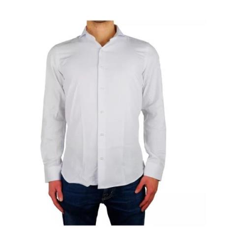 Made in Italia Klassisk Vit Skjorta, Tidlös Stil White, Herr