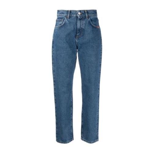 Amish Straight Jeans Blue, Dam