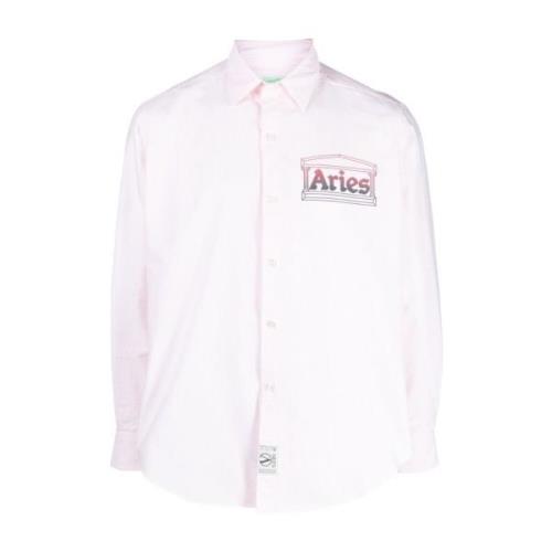 Aries Avslappnad skjorta Pink, Herr