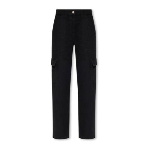 IRO Cargo Style Jeans `Tiam` Black, Dam