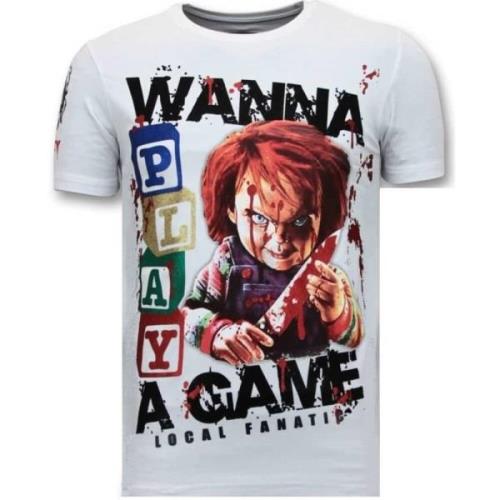 Local Fanatic Exklusiv Män T-shirt - Chucky Childs Play - 11-6365W Whi...