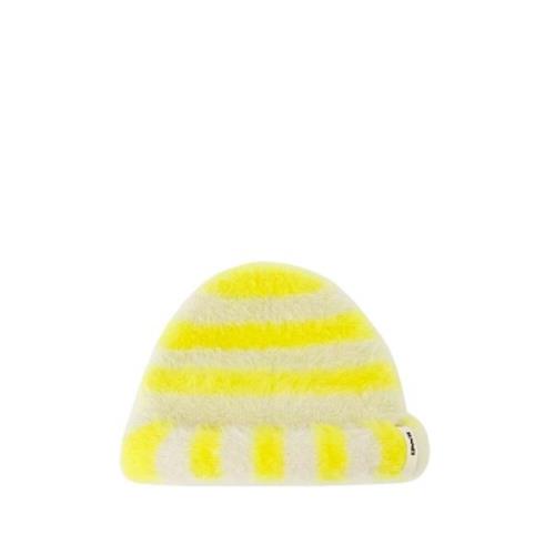 Sunnei Syntetisk Beige Stregatto Beanie Multicolor, Unisex