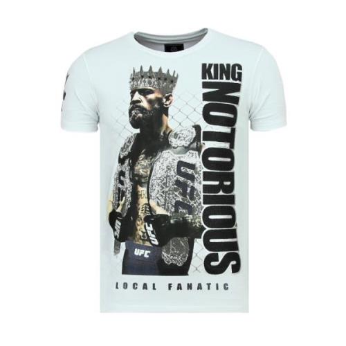 Local Fanatic King Notorious - Slim fit T-shirt Herr - 6324Z White, He...