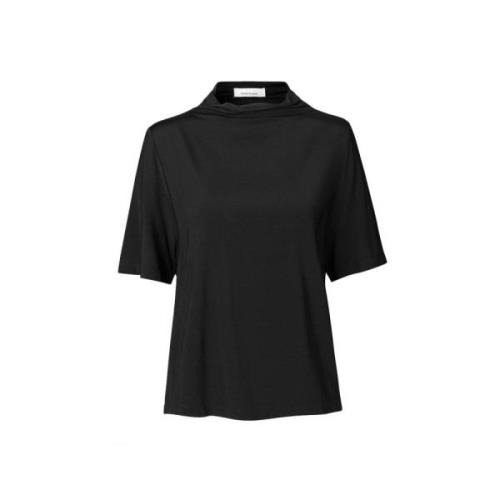 Samsøe Samsøe Jodi Turtleeck T-shirt, Stiligt Design Black, Dam