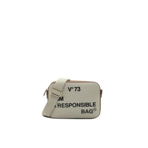 V73 Cross Body Bags Beige, Dam