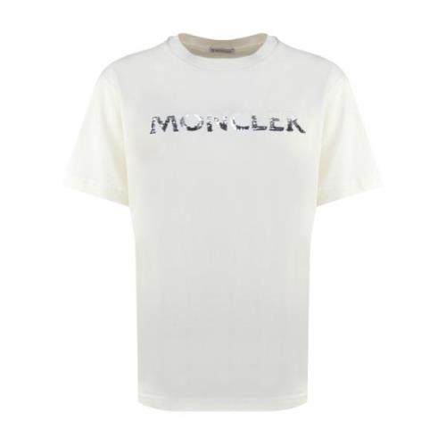 Moncler Vita Bomullst-shirts och Polos White, Dam