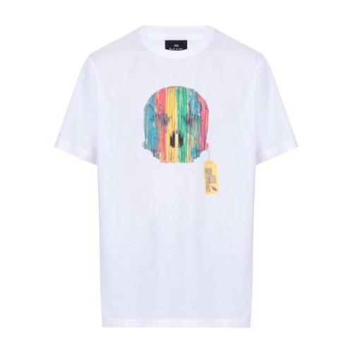 PS By Paul Smith Tryckt T-shirt White, Herr