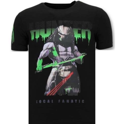 Local Fanatic Exklusiv Män T-shirt - Predator Hunter - 11-6370Z Black,...