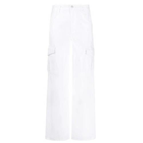 Agolde Straight Trousers White, Dam