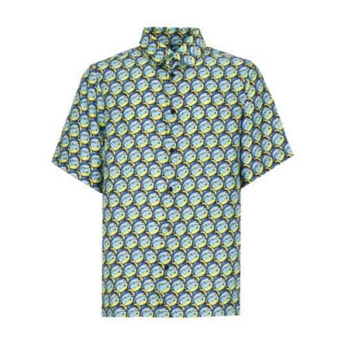 Botter Short Sleeve Shirts Blue, Herr