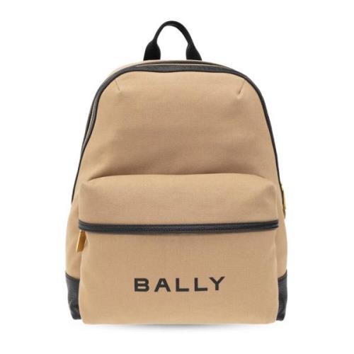 Bally Treck ryggsäck med logotyp Brown, Herr
