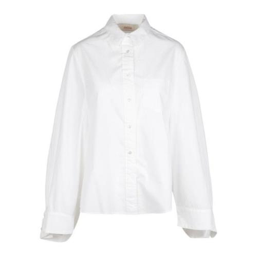 Jucca Bomullsskjorta med spetskrage White, Dam