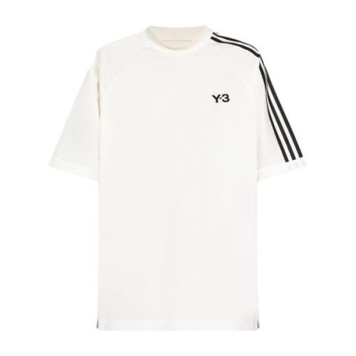 Y-3 T-shirt med logotyp Beige, Dam